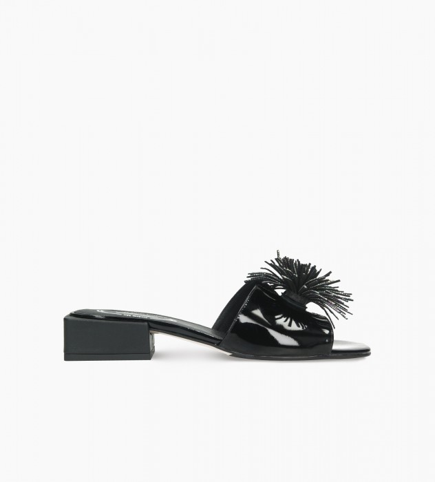 Czarne klapki damskie