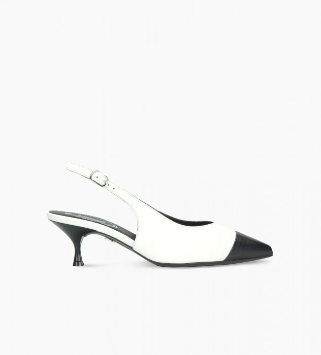 Białe czółenka damskie