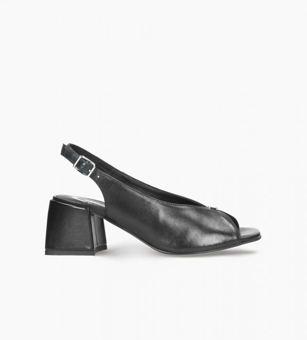 Czarne sandały damskie