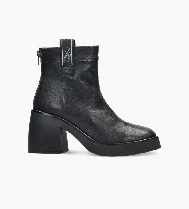 Czarne botki damskie