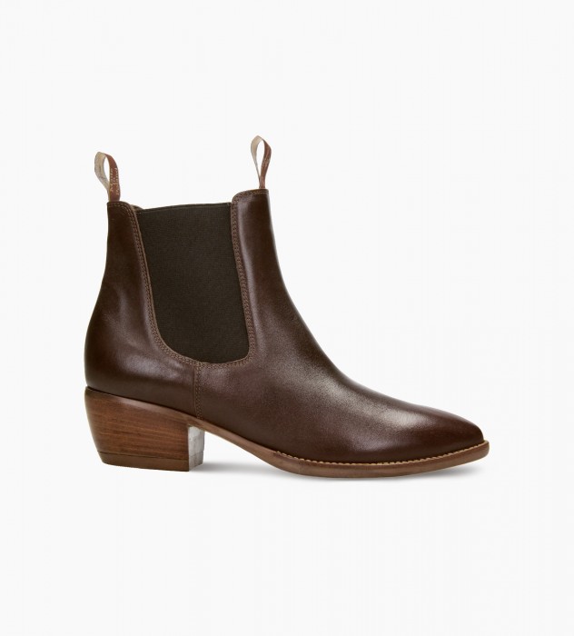 Brązowe sztyblety damskie