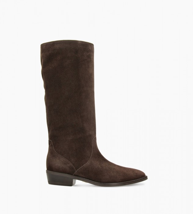 Brązowe kozaki damskie