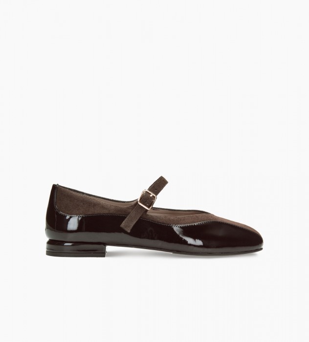 Brązowe baleriny damskie