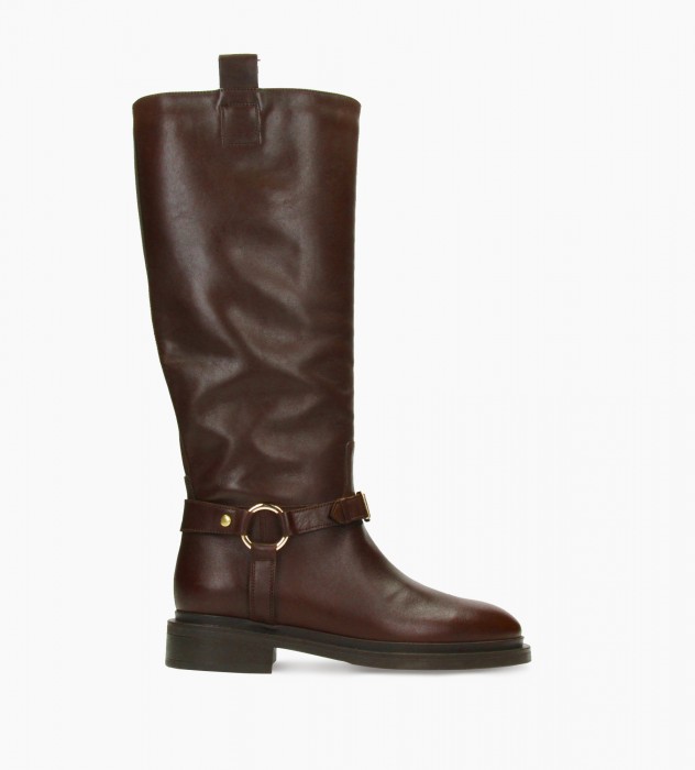 Brązowe kozaki damskie