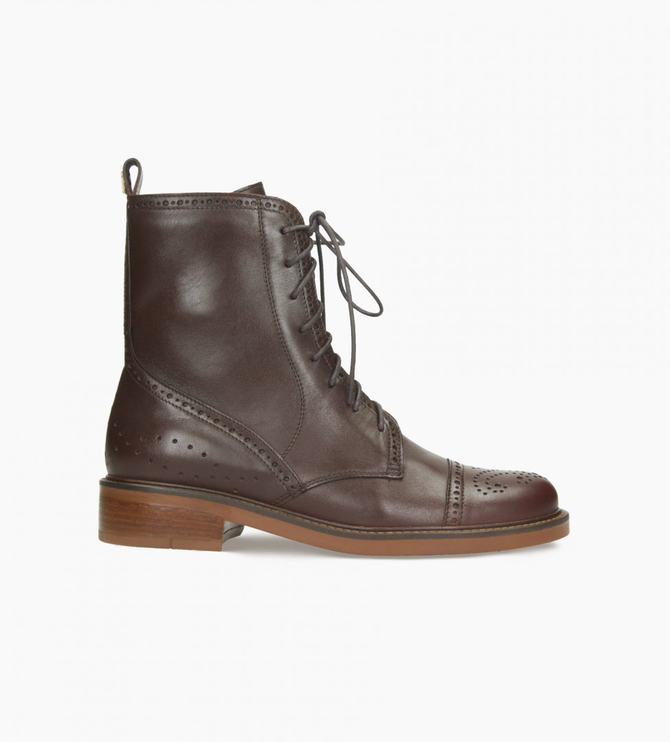 Brązowe trzewiki damskie