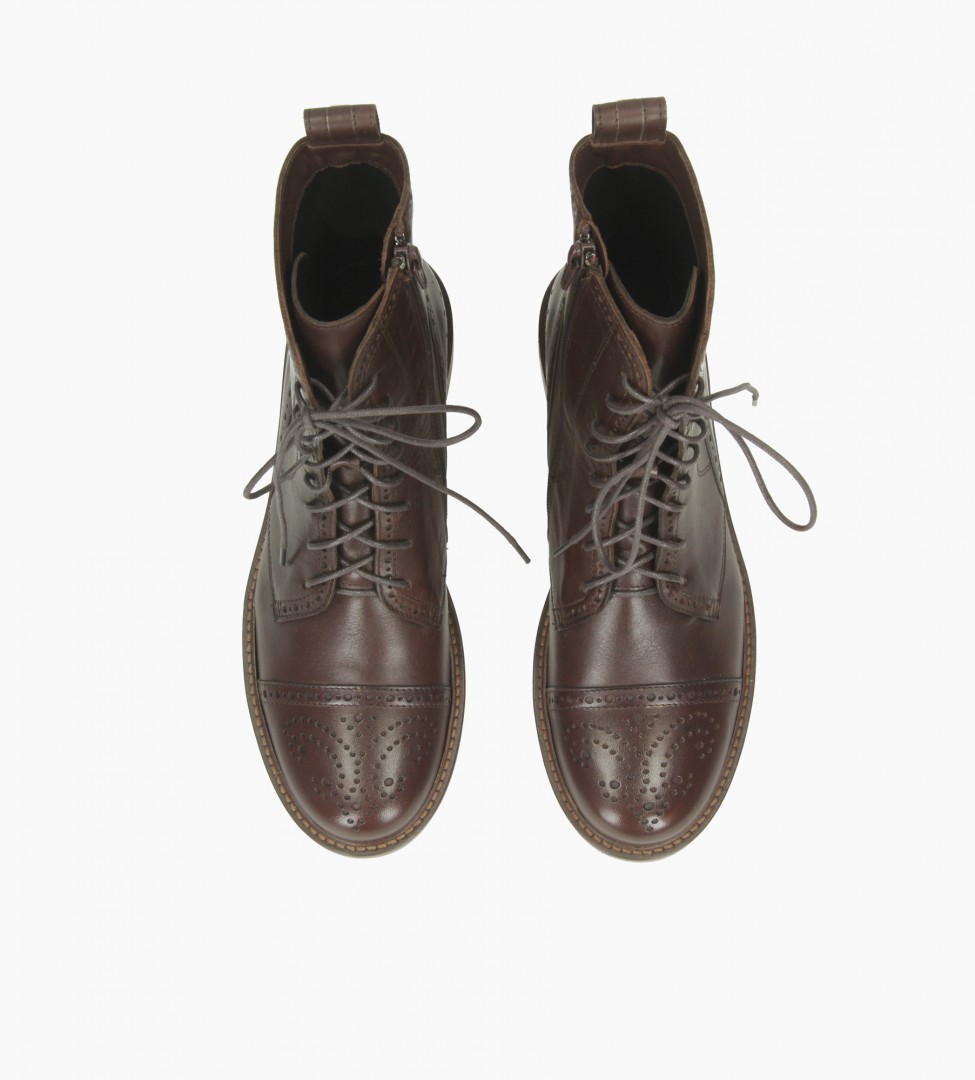 Brązowe trzewiki damskie