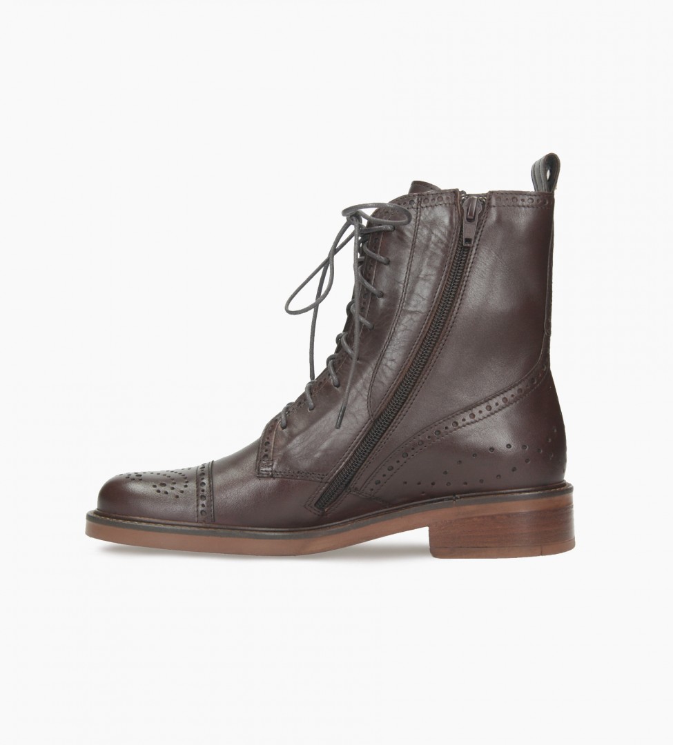 Brązowe trzewiki damskie