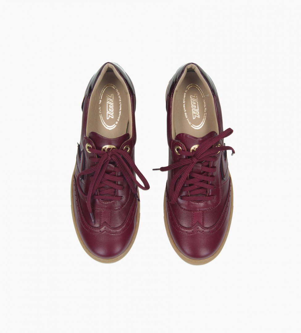 Bordowe trampki damskie