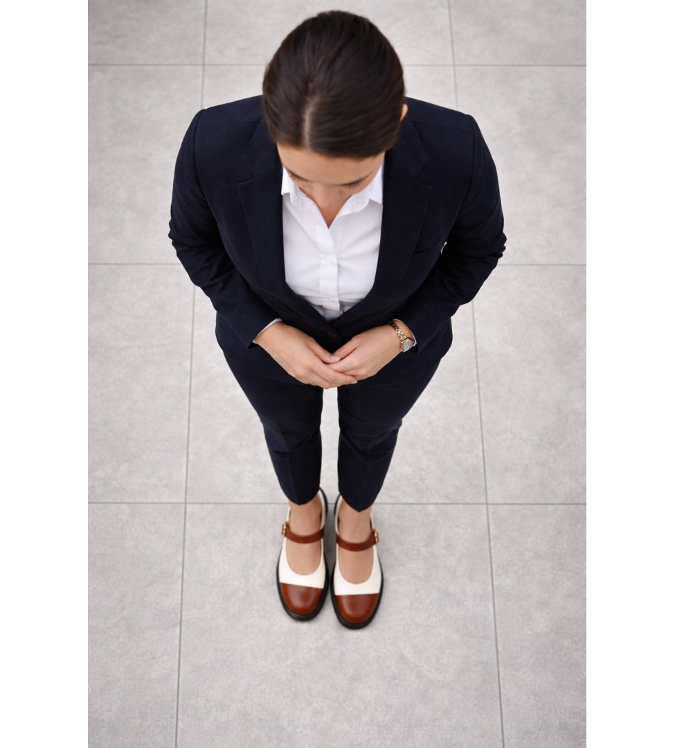 Biało brązowe półbuty damskie