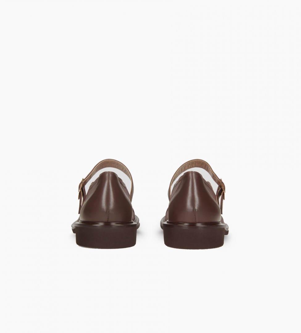 Brązowe półbuty damskie