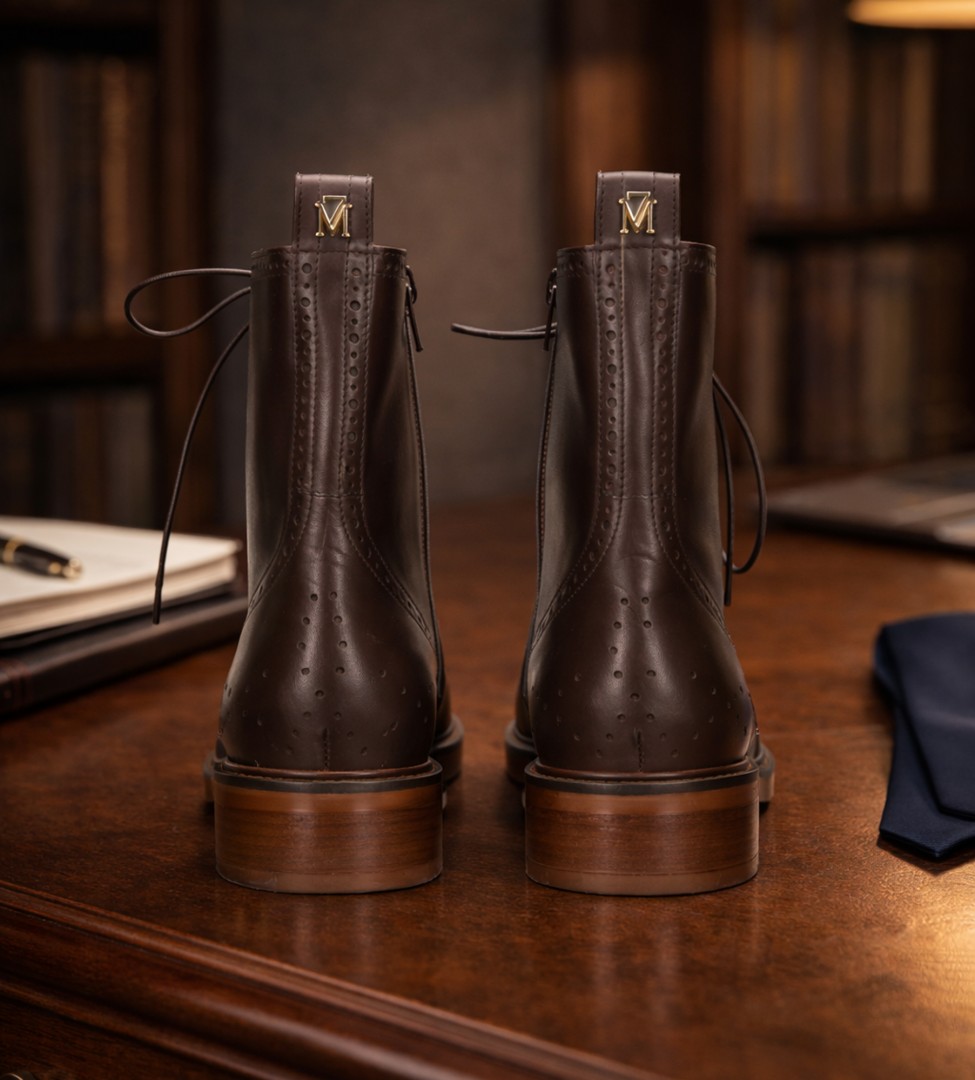 Brązowe trzewiki damskie