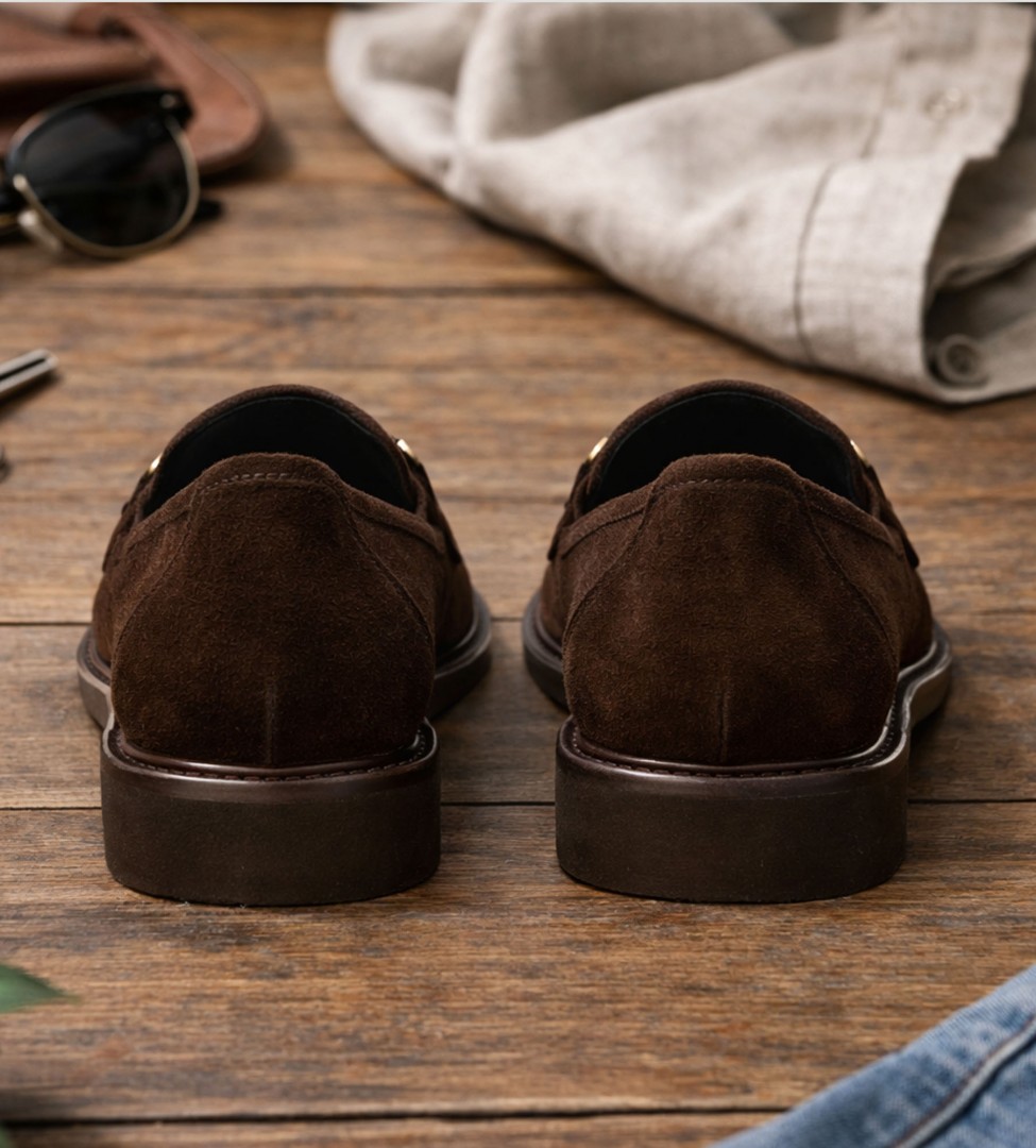 Brązowe mokasyny damskie