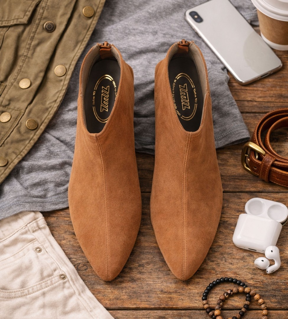 Koniakowe botki damskie