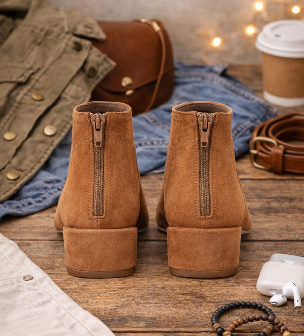 Koniakowe botki damskie