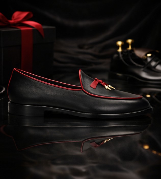 Czarne mokasyny damskie