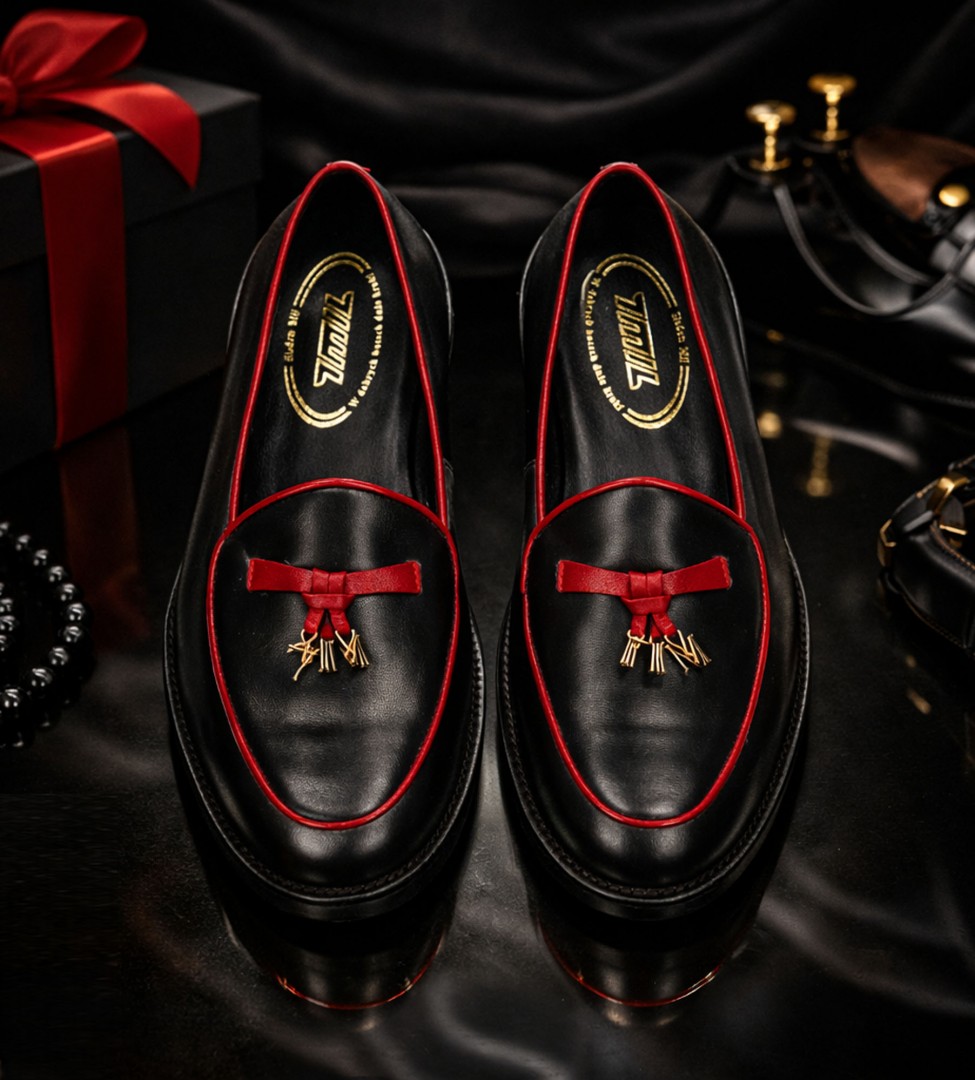 Czarne mokasyny damskie