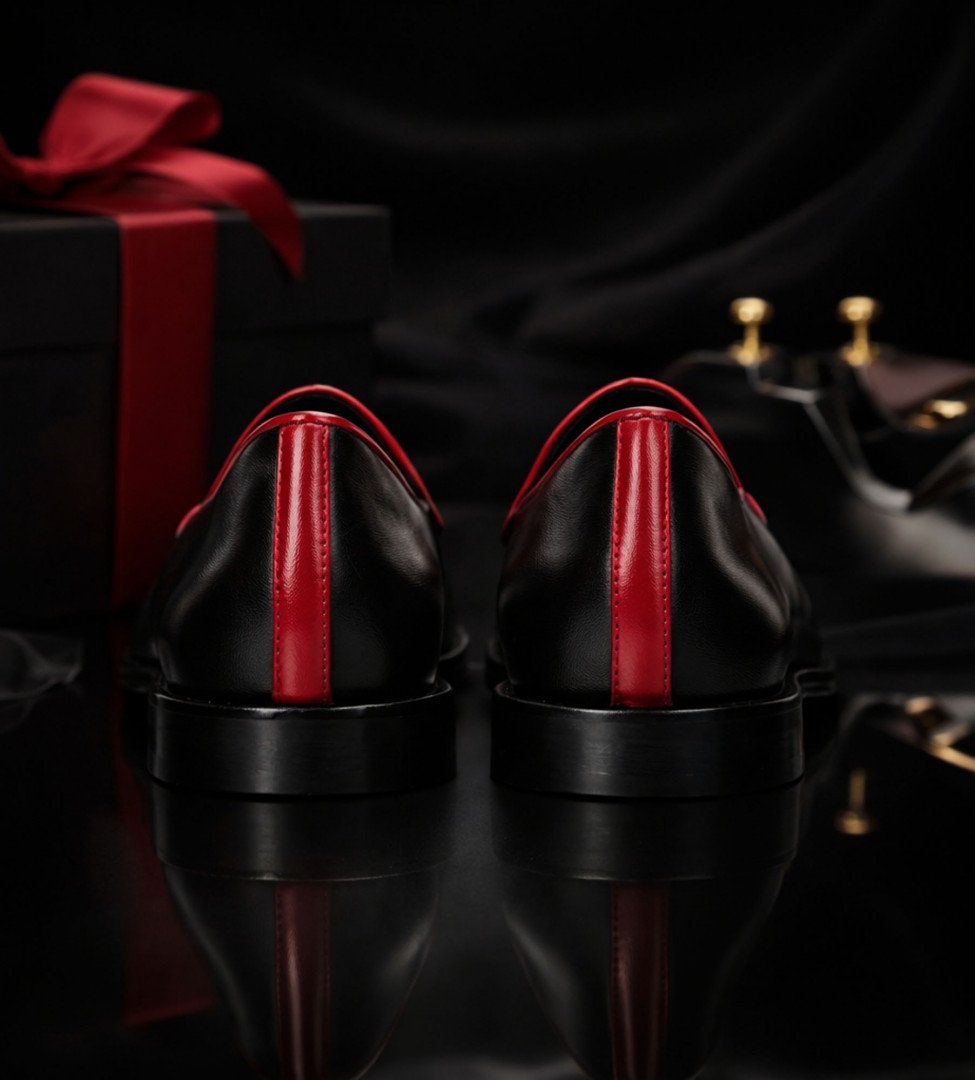 Czarne mokasyny damskie