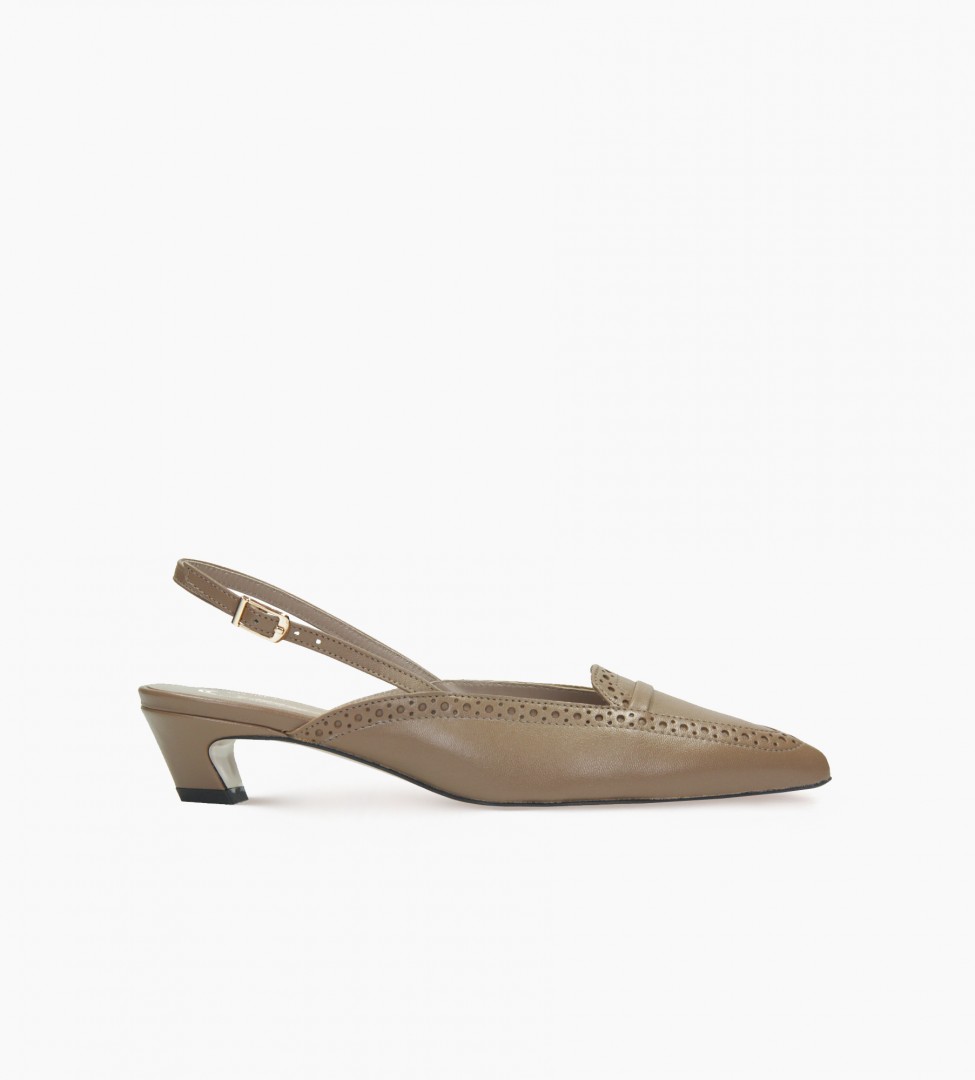 Brązowe sandały damskie