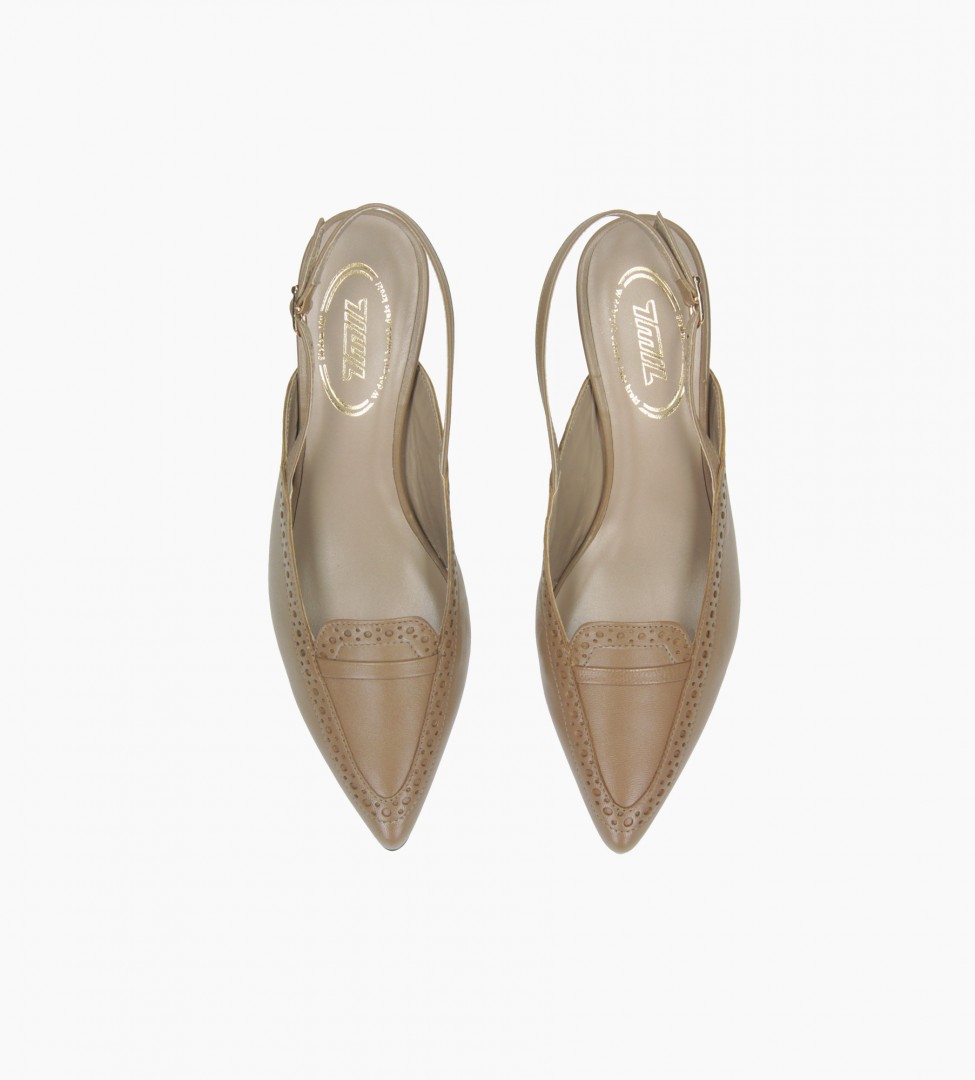 Brązowe sandały damskie