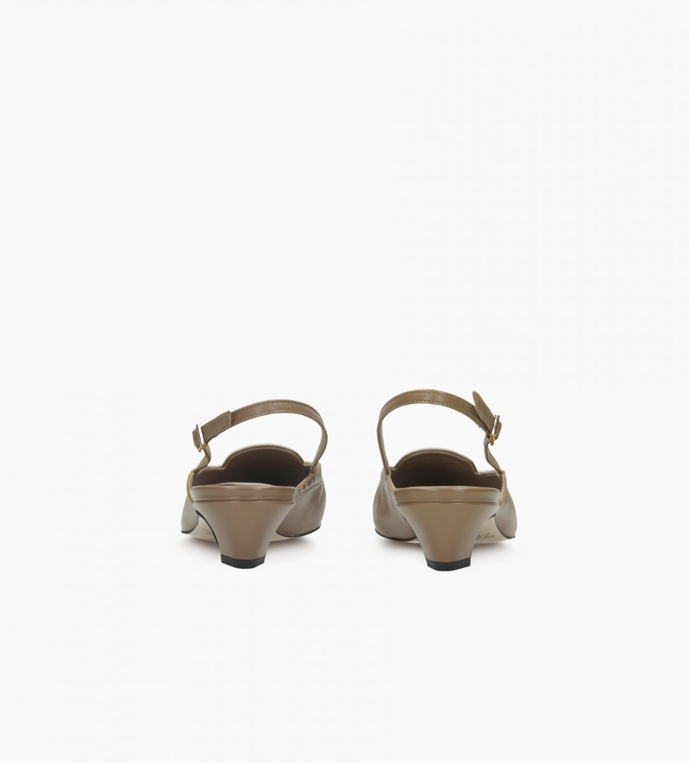 Brązowe sandały damskie