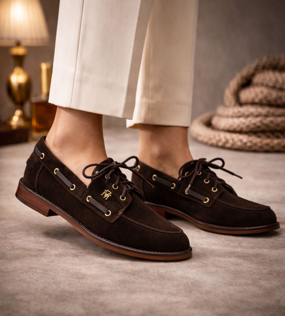 Brązowe mokasyny damskie