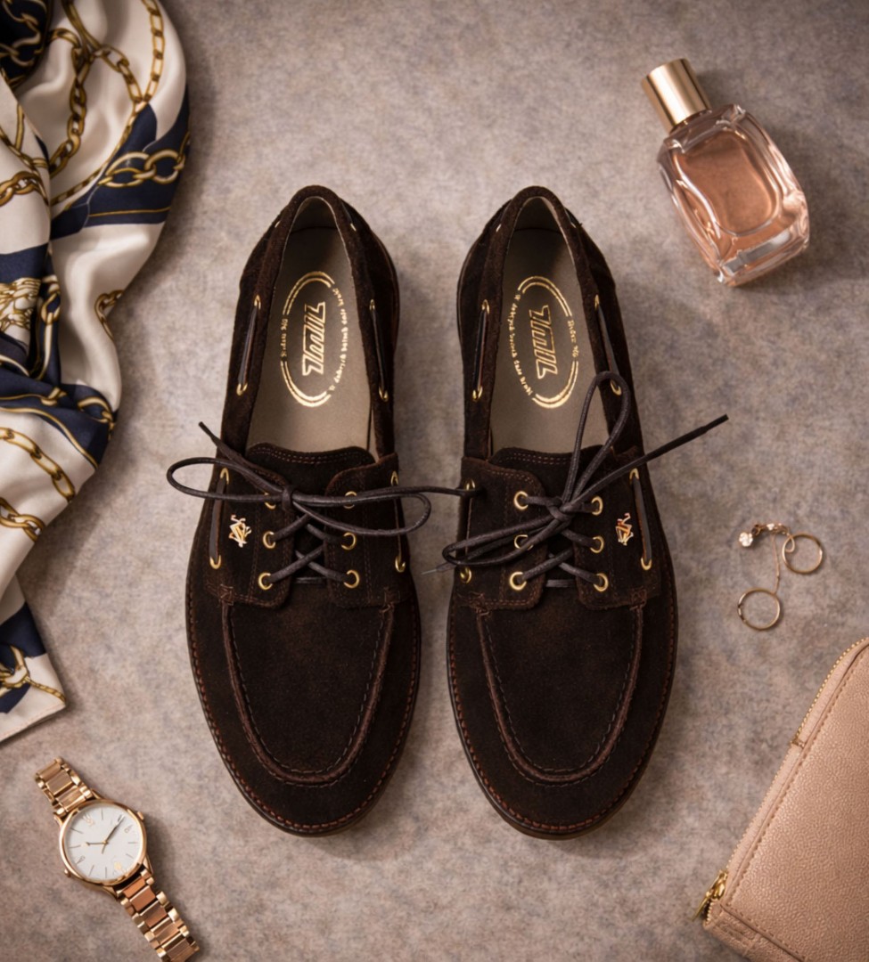 Brązowe mokasyny damskie