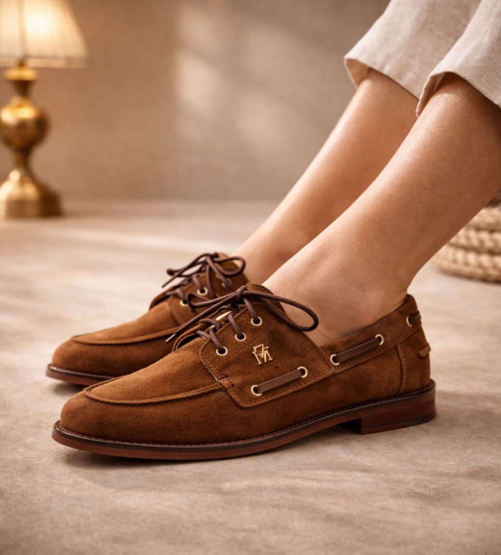 Koniakowe mokasyny damskie