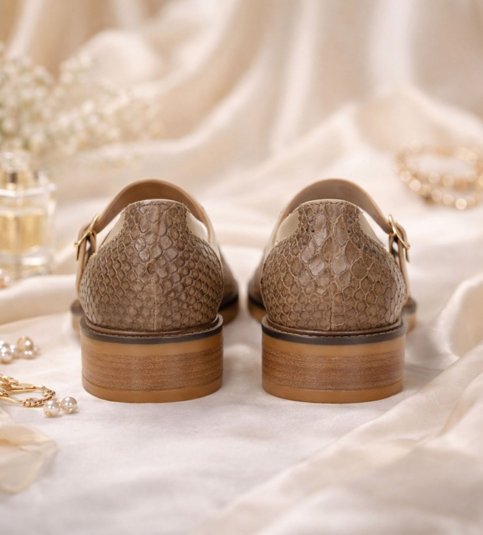 Beżowe półbuty damskie