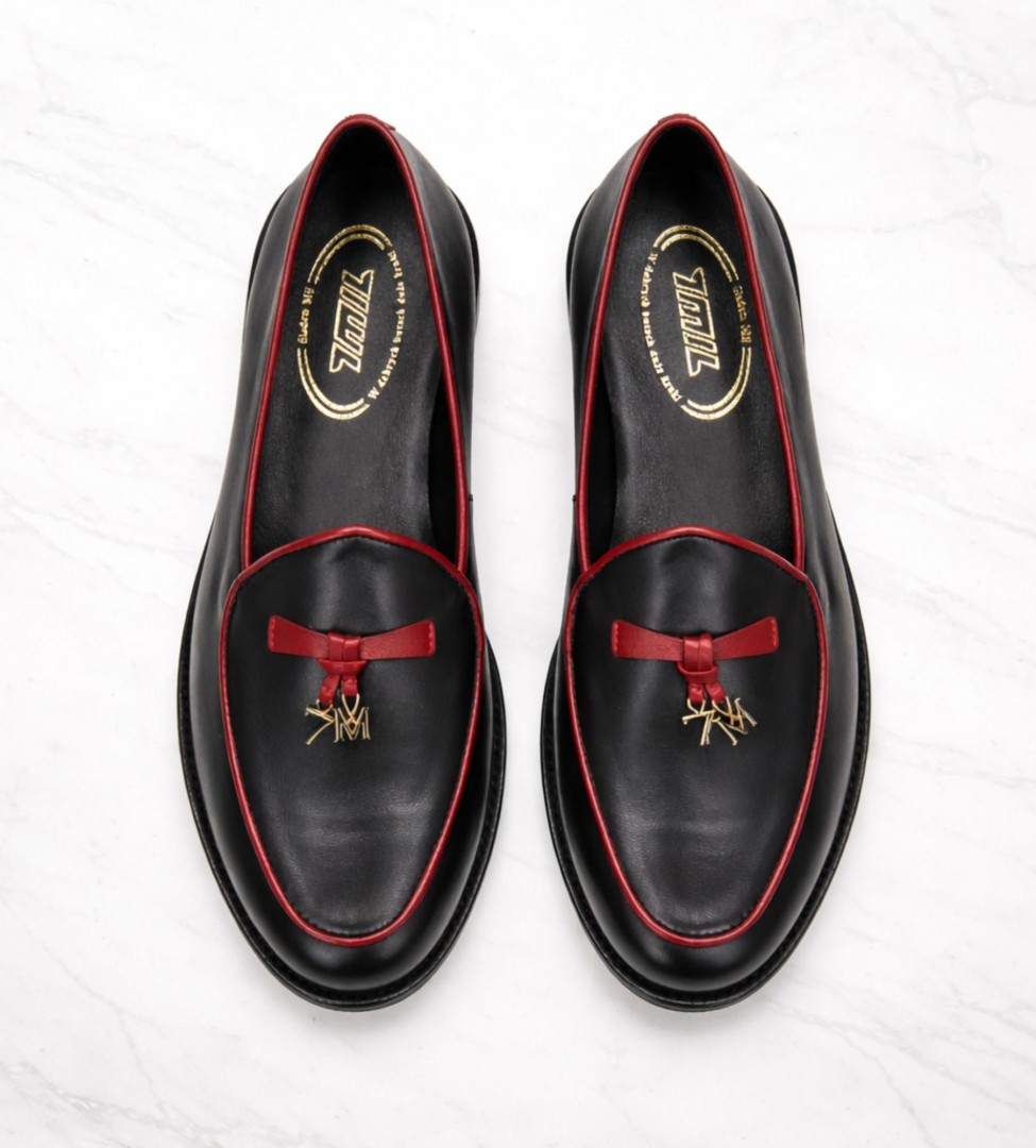 Czarne mokasyny damskie