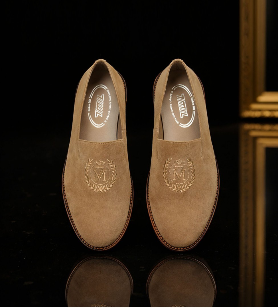 Brązowe baleriny damskie