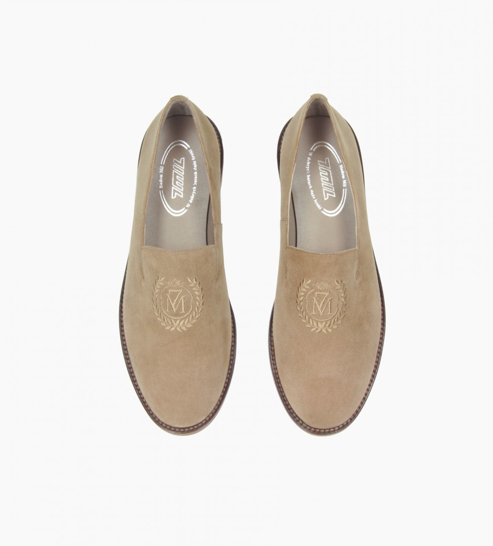 Brązowe baleriny damskie