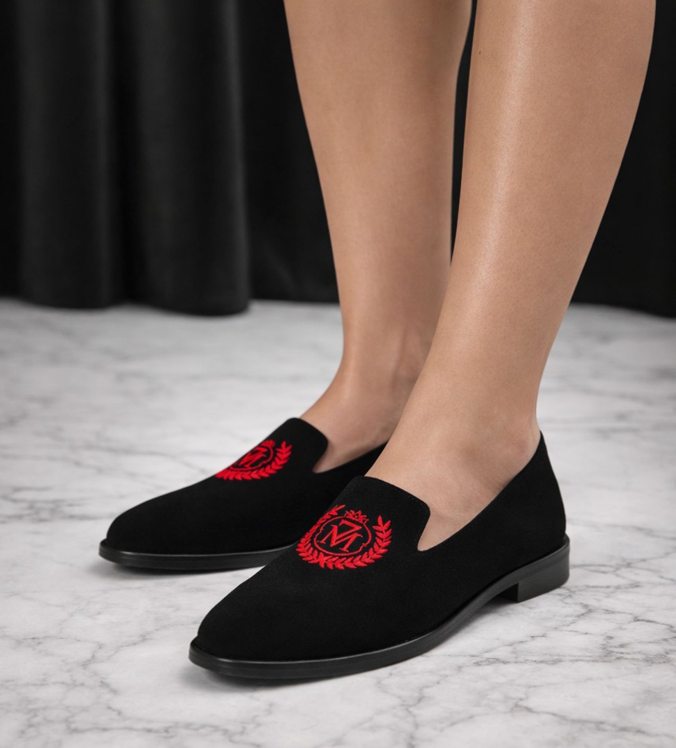 Czarne baleriny damskie