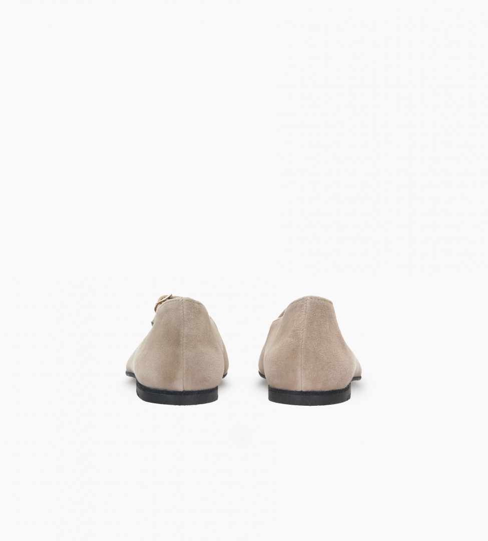 Beżowe baleriny damskie