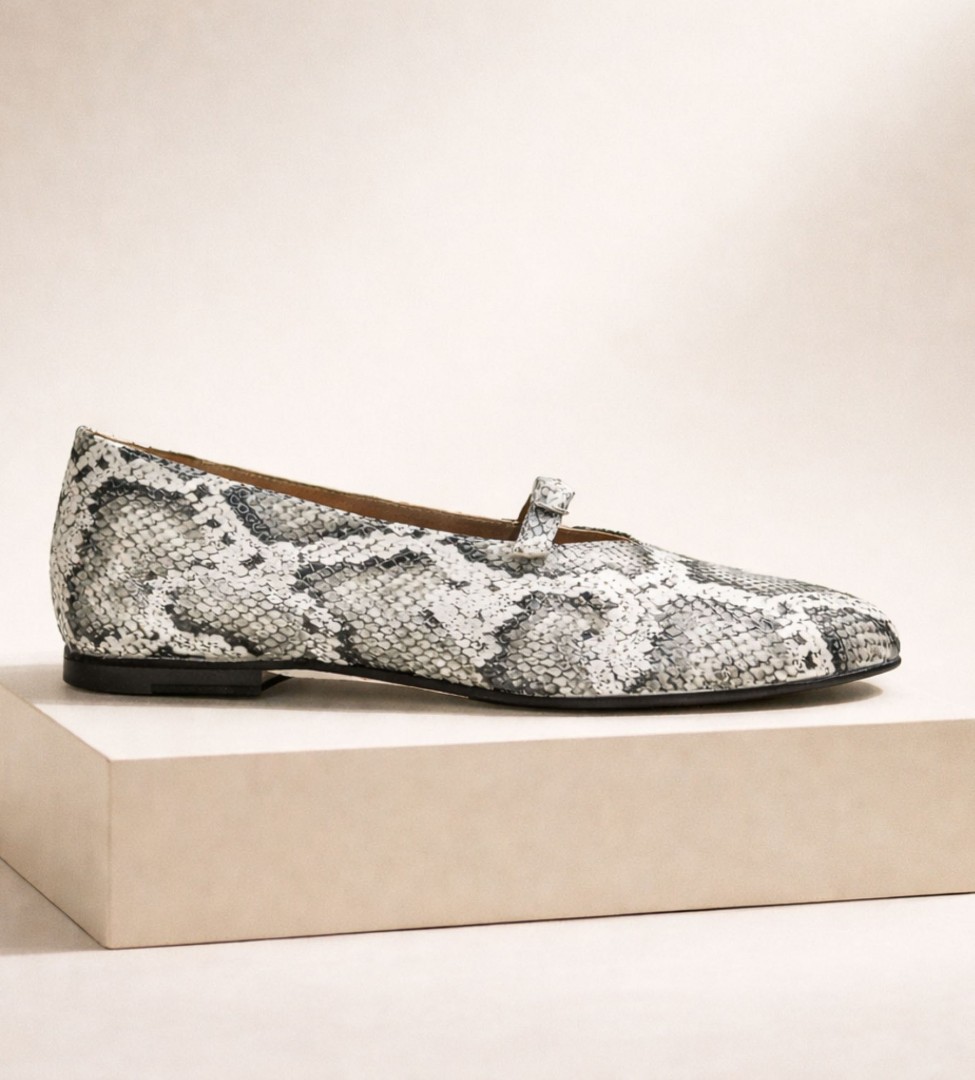 Beżowe baleriny damskie