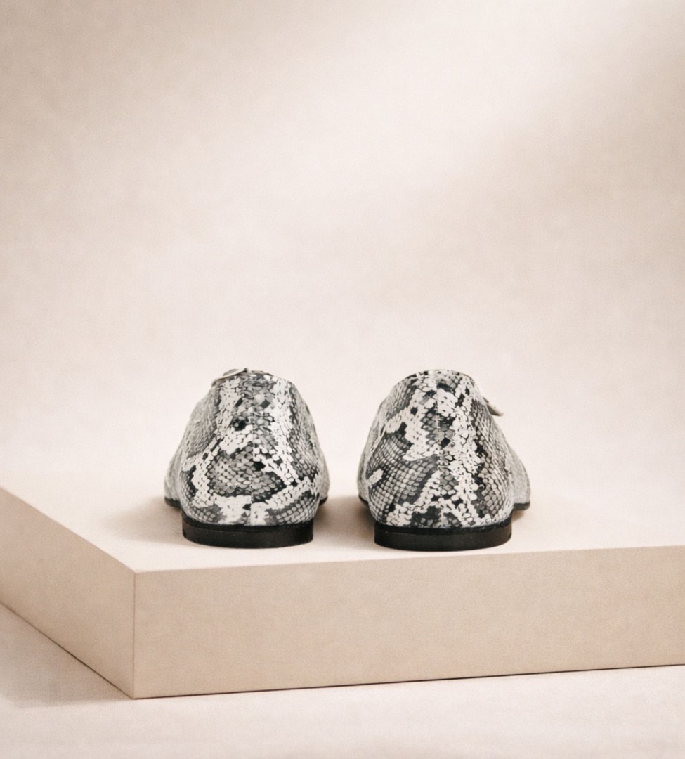 Beżowe baleriny damskie