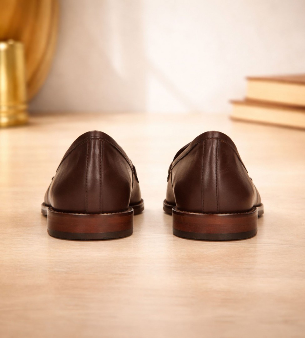 Brązowe mokasyny damskie