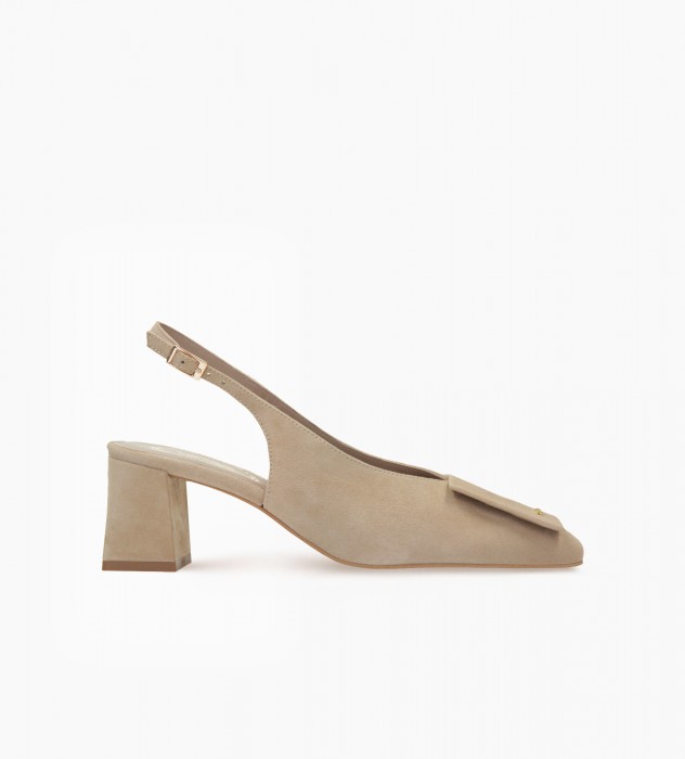 Beżowe czółenka damskie