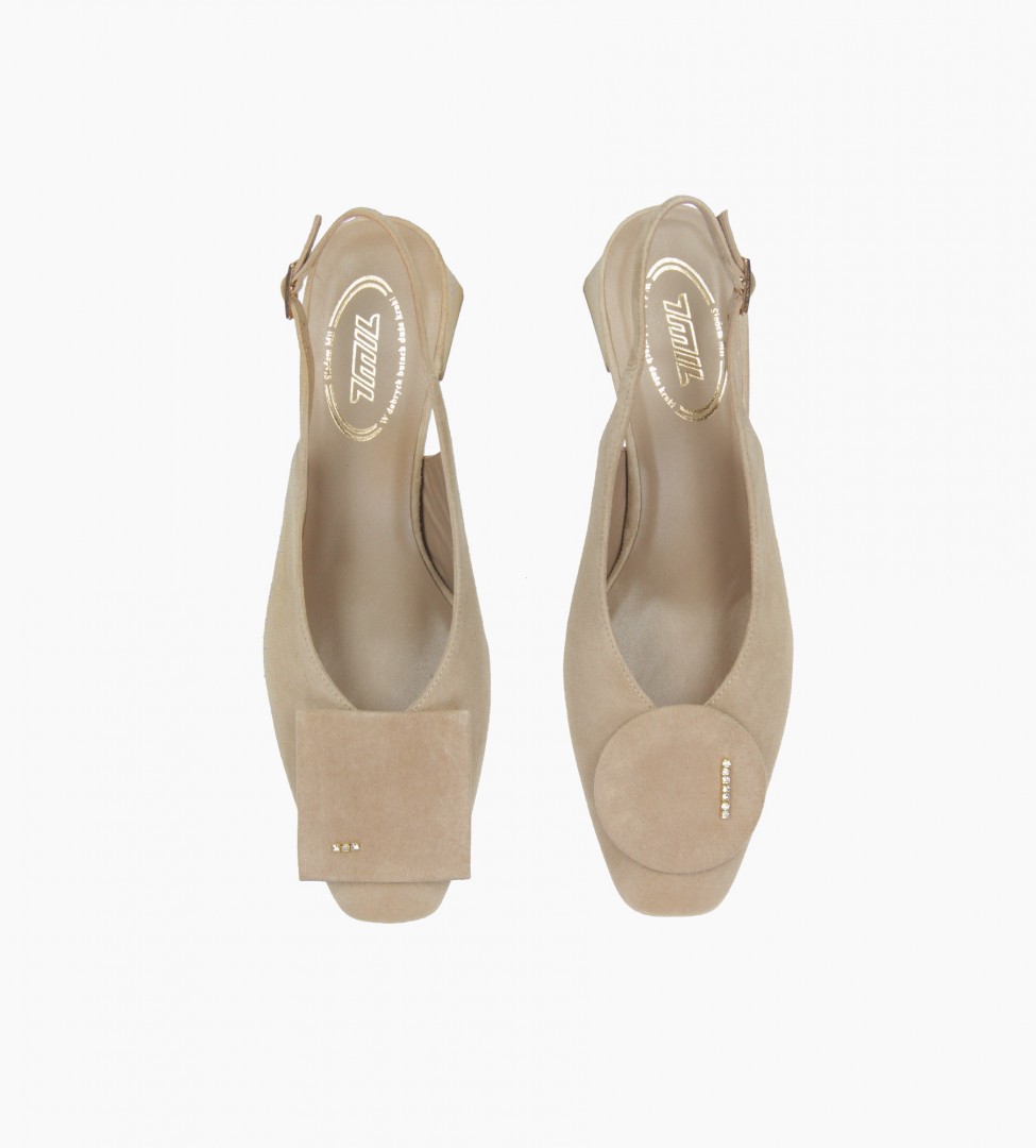 Beżowe czółenka damskie