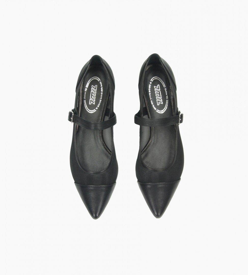 Czarne baleriny damski