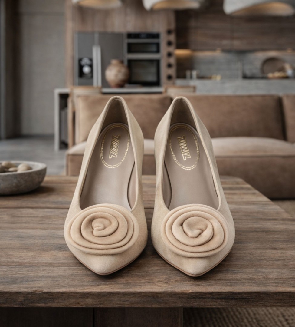 Beżowe czółenko damskie