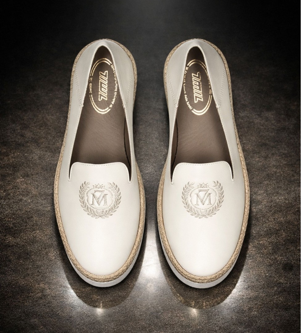 Białe baleriny damskie