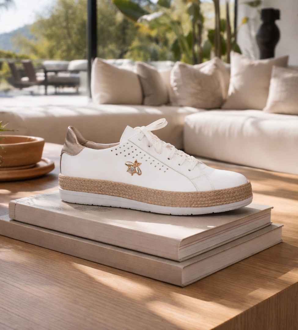 Białe sneakersy damskie