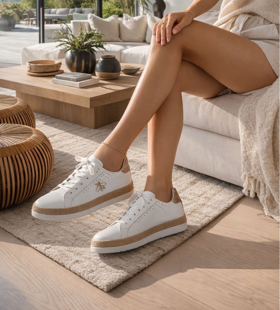 Białe sneakersy damskie