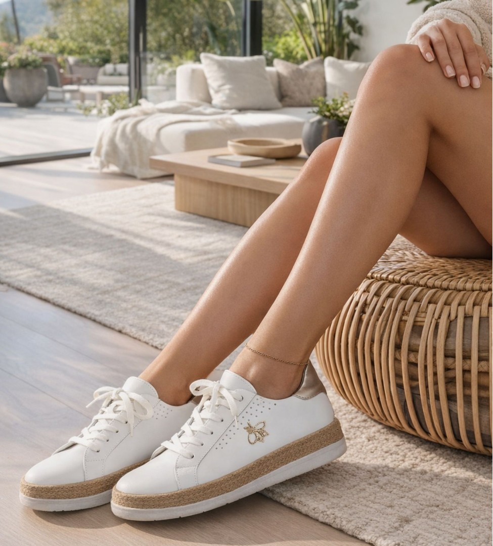 Białe sneakersy damskie