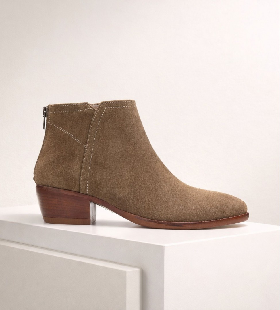 Brązowe botki damskie