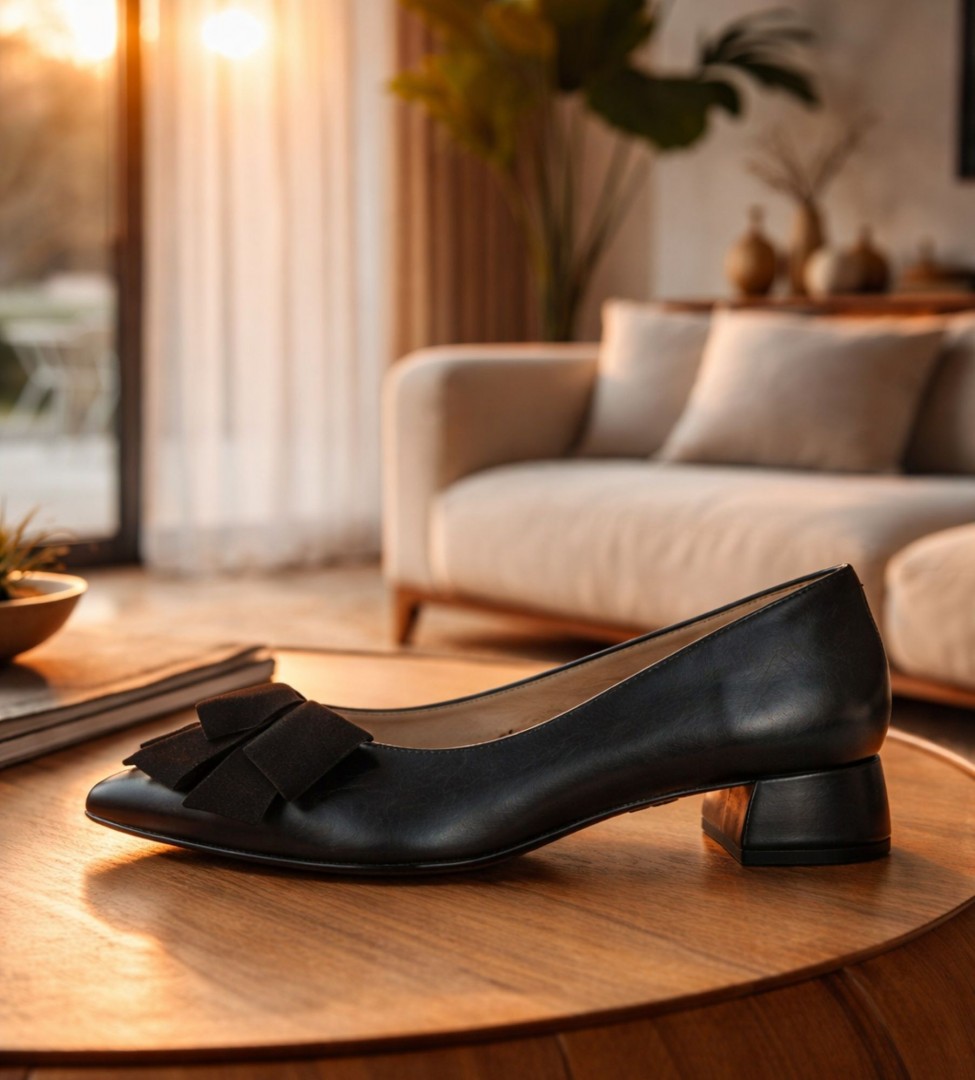 Czarne czółenka damskie