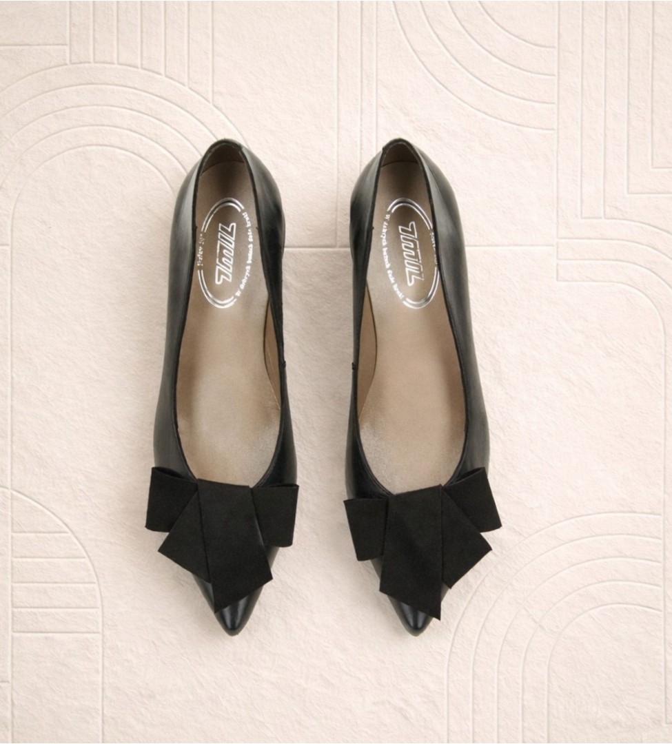 Czarne czółenka damskie