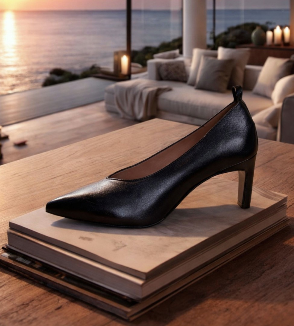 Czarne czółenka damskie