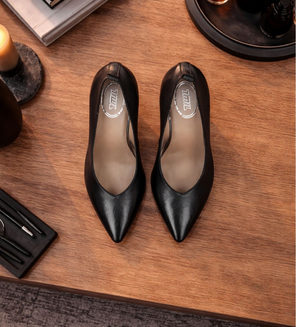 Czarne czółenka damskie