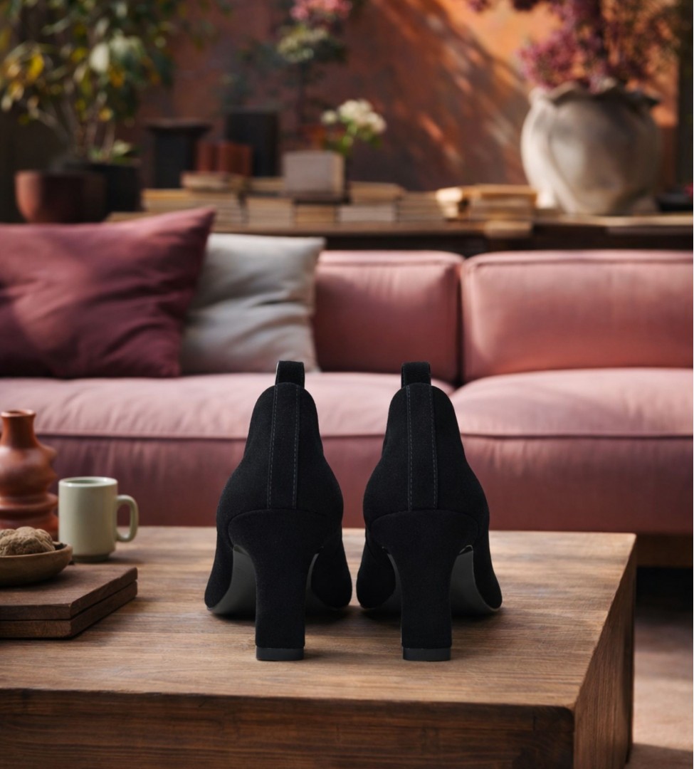 Czarne czółenka damskie